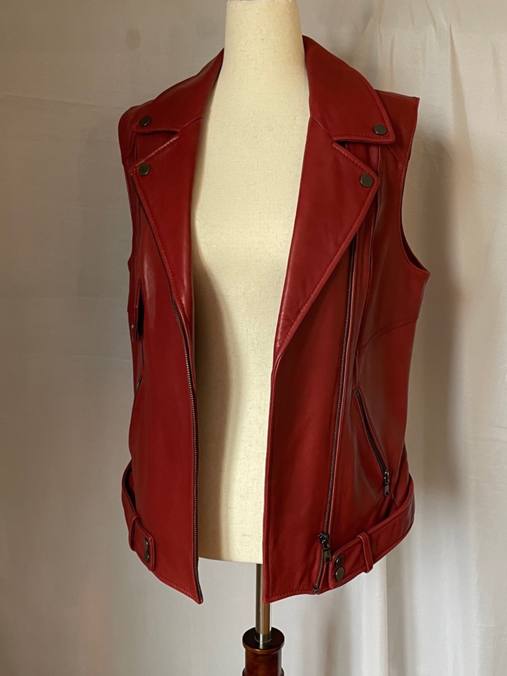 Caché leather vest, size M - Picture 4 of 7